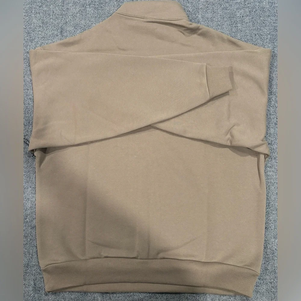 Alo Accolade 1/4 Zip Pullover | color: light cocoa | size: XS - Picture 7 of 7